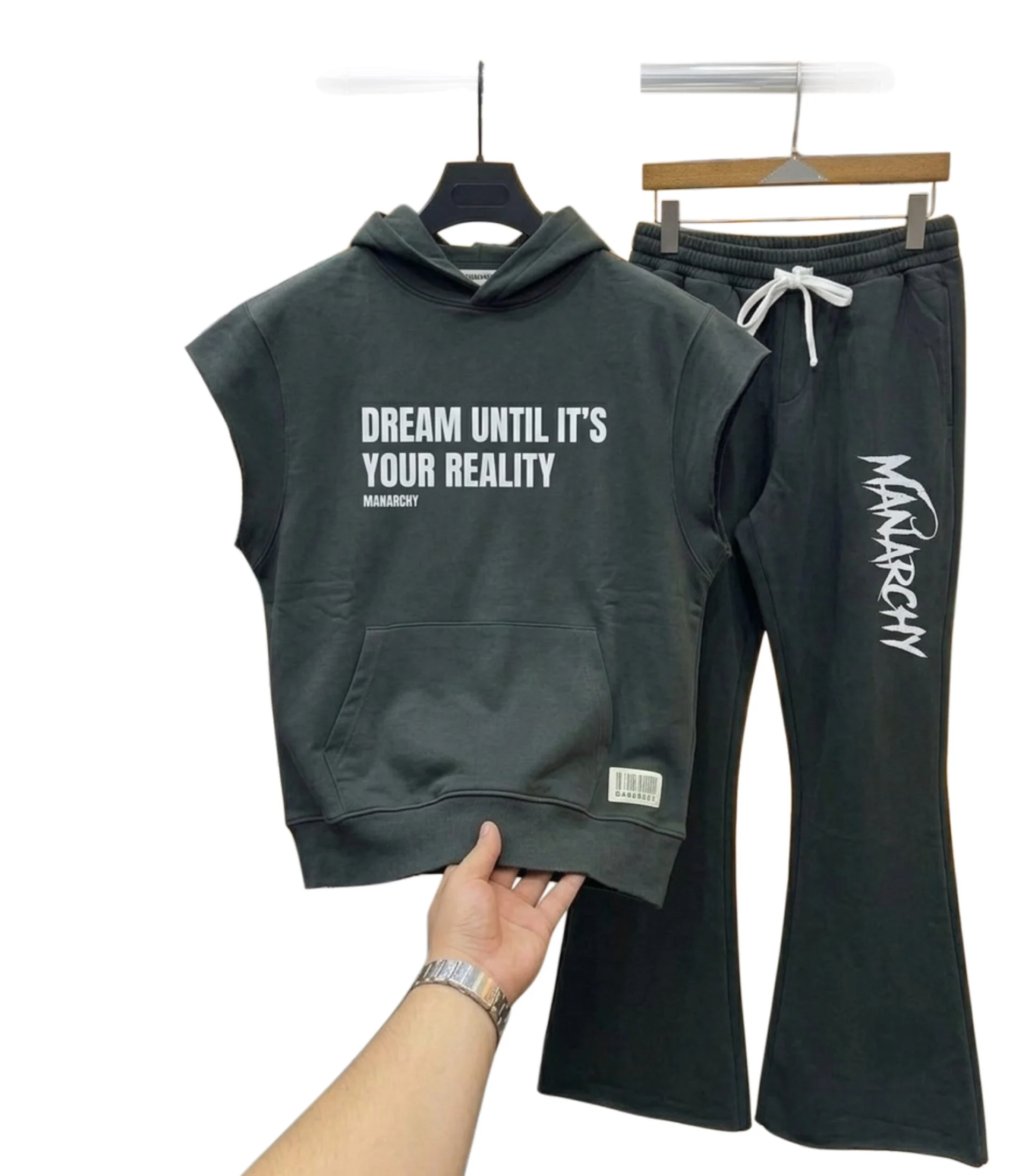 MANARCHY "Dream Reality" Sleeveless Hoodie Set